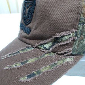 NWOT Camo Distressed RAM Trucker Hat
